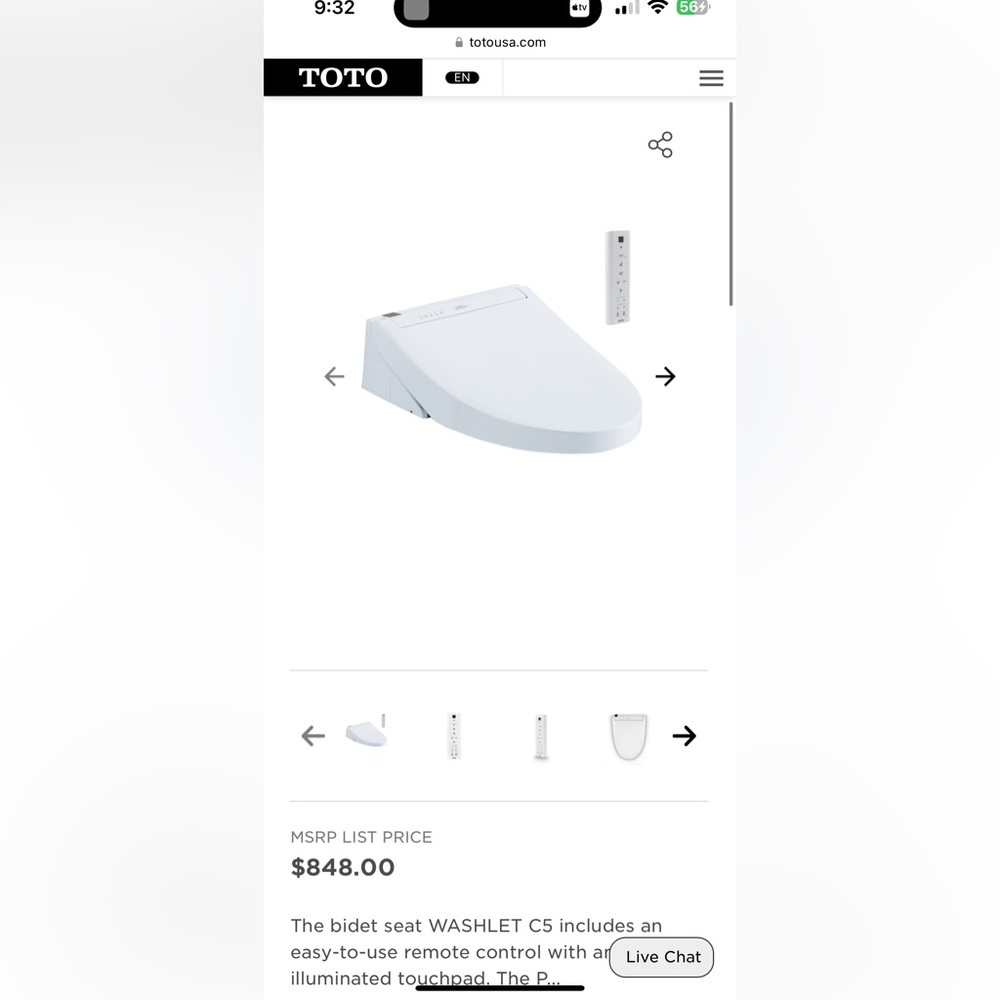 Toto C5 Washlet